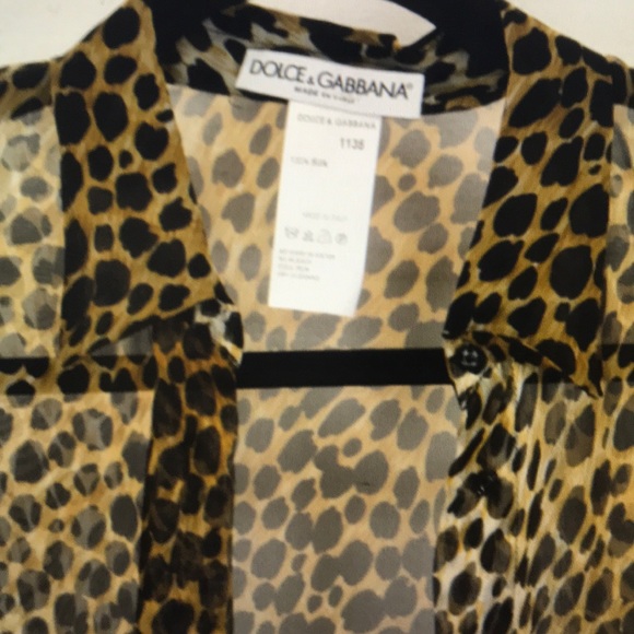 Dolce and Gabbana animal print silk blouse - Picture 7 of 7